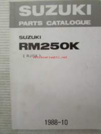 Suzuki RM250K (RJ15A) Parts Catalogue -varaosaluettelo