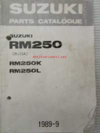 Suzuki RM250 (RJ15A) RM250K, RM250L Parts Catalogue -varaosaluettelo