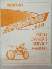 Suzuki RM125 Owner's Service Manual -huolto-ohjekirja