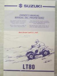 Suzuki LT80 Owner's Manual -omistajan käsikirja