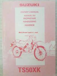 Suzuki TS50XK Owner's Manual -omistajan käsikirja