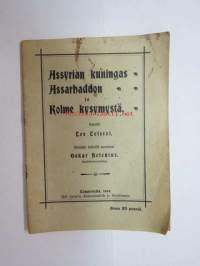 Assyrian kuningas Assarhaddon ja kolme kysymystä