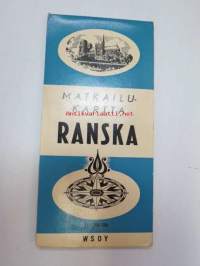 Matkailukartta Ranska 1958 Foldex