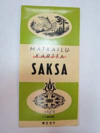 Matkailukartta Saksa 1958 Foldex