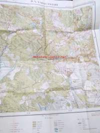 Wiipurin lääni II: X. Valkeasaari (Lempaala, Parkolovo, Lesnoi) -kartta vuodelta 1922, leimattu