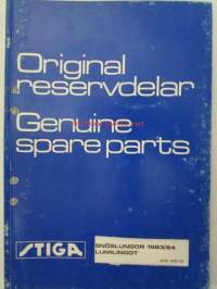 Stiga Genuine Spare Parts / Original reservdelar Snöslungor - Lumilingot 1983/84 8218-1400-83 -varaosaluettelo