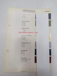 Ford NL 1 sivu Standox värimalleja 1970