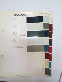 Datsun 3 sivua Standox värimalleja 1970