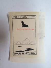 Ex Libris Ivar Hortling -kirjanomistajamerkki