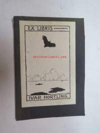 Ex Libris Ivar Hortling -kirjanomistajamerkki