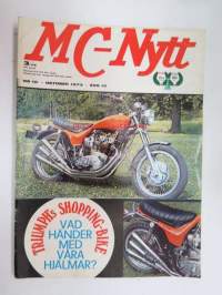 MC-Nytt 1973 nr 10 oktober, Frågor från MC-nytt och svar från Yamaha, Mannen som var mr. Triumph, Triumph Hurricane, Formula 750, etc.