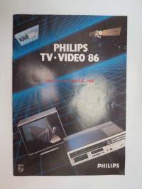 Philips TV - Video 1986 -myyntiesite / tuoteluettelo