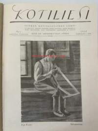 Kotiliesi 1930 -sidottu vuosikerta, katso sisältöä kuvista tarkemmin