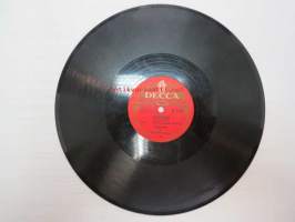 Decca SD 5173 Justeeri - tukkilaisrakkautta / Veturi-Ville -savikiekkoäänilevy, 78 rpm record