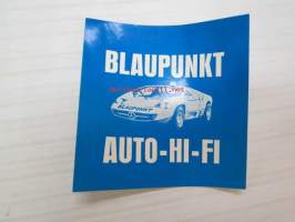 Blaupunkt Auto Hi-Fi / Mercedes -tarra
