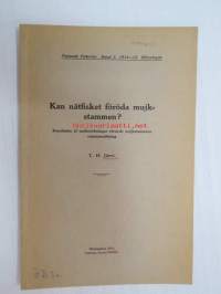 Kan nätfisket föröda muijkstammen? Resultaten af undersökningar rörande muijkstammens sammansättning. - Finlands Fiskerier. Band 3. 1914-15. Öfvertryck -eripainos