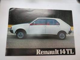 Renault 14TL -myyntiesite -sales brochure