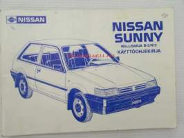 Nissan Sunny mallisarja B12/N13 -käyttöohjekirja
