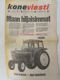 Koneviesti 1973 nr 18, sis. mm. seur. artikkelit / kuvat / mainokset; Fiat 126 - Todellinen pikkuauto, Multausvaunu pelolla - Saparo-vaunu - Tive-Lietevaunu -