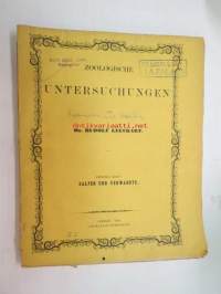 Zoologische Untersuchnungen von Dr. Rudolf Leuckart - Zweites Heft: Salpen und Verwandte., Giessen, 1854, 2 Tafeln