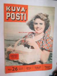 Kuvaposti 1957 nr 26, ilmestynyt 27.6.1957, sis. mm. seur. artikkelit / kuvat / mainokset;Väriröntgen, TK-valokuvaaja Nils Helander, Nehrun pikavisiitti,