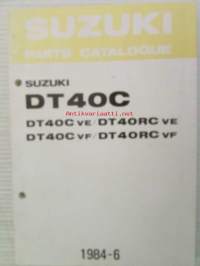 Suzuki DT40C, DT40C ve/DT40RC ve - DT40C vf/DT40RC vf- Parts Catalogue -perämoottori varaosaluettelo