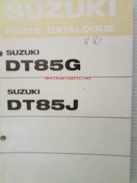 Suzuki DT85G / DT85J - Parts Catalogue -perämoottori varaosaluettelo, katso kuvista tarkemmat mallimerkinnät