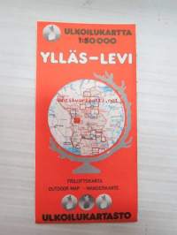 Ylläs-Levi 1:50 000 ulkoilukartta 1985 -outdoor map