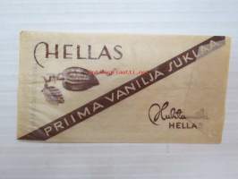 Hellas Prima Vanilja -suklaakääre -chocolate bar wrap
