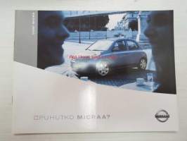 Nissan Micra 2004 -myyntiesite / brochure