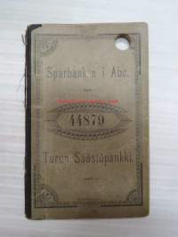 Turun Säästöpankki - Sparbanken i Åbo - Wastakirja / Motbok nr  44879 K. Laakso / bank record book