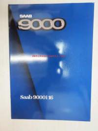 Saab 9000i 16 1986 -myyntiesite / brochure