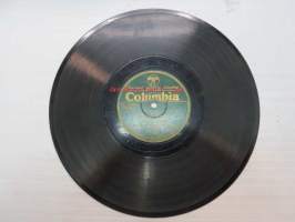 Columbia 3032-F Leo Kauppi - Maailman Matti / Rivakka Polkka -savikiekkoäänilevy, 78 rpm record