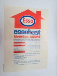 Esso Heat  - Taloudellinen (lämmitysöljyn) kesätäyttö -mainos / fuel oil refill brochure