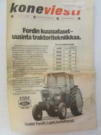 Koneviesti 1976 nr 7, sis. mm. seur. artikkelit / kuvat / mainokset; Lähes 11 000 uutta traktoriv. 1975, Veronan näyttely 1976, Korkeapainepesuri - tehokas