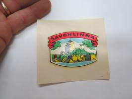 Savonlinna -vesisiirtokuva 1960-luvulta -water decal