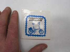 Helkama osaa polkupyörät -tarra / sticker