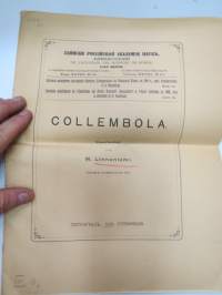 Collembola - Bearbeitet von W. Linnaniemi - Sapiskii Rossiskoi Akademii Nauk - Mémoires de l´academie des sciences de Russie VIII Serie. Classe
