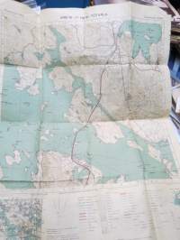Toivala 6980/90-27-530/40 v. 1947 Topografikartta 1:20 000 -kartta / map