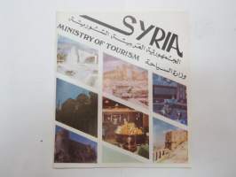 Syria - Ministry of tourism (Syyria) matkailuesite - kartta / travel brochure