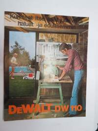 DeWalt DW 110 saha -myyntiesite / brochure