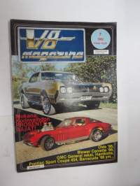V8 Magazine 1982 nr 7 -Hot Rod magazine. keskiaukeamassa Corvette Stingray. Pontiac Parisienne Sport Coupe -66 esitellään.