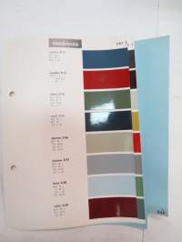 Daf - 2 sivua Standox / Herberts värimalleja -colour samples