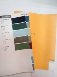 Saab - 2 sivua Standox / Herberts värimalleja -colour samples