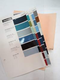 Simca - 5 sivua Standox / Herberts värimalleja -colour samples