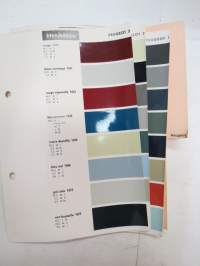 Peugeot - 3 sivua Standox / Herberts värimalleja -colour samples