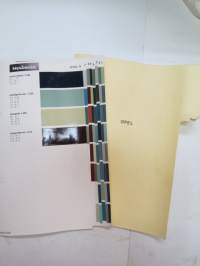 Opel - 9 sivua Standox / Herberts värimalleja -colour samples