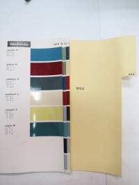NSU - 3 sivua Standox / Herberts värimalleja -colour samples