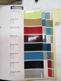 Glas-Isar - 4 sivua Standox / Herberts värimalleja -colour samples