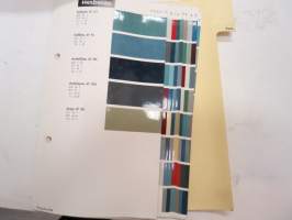 Ford - 9 sivua Standox / Herberts värimalleja -colour samples